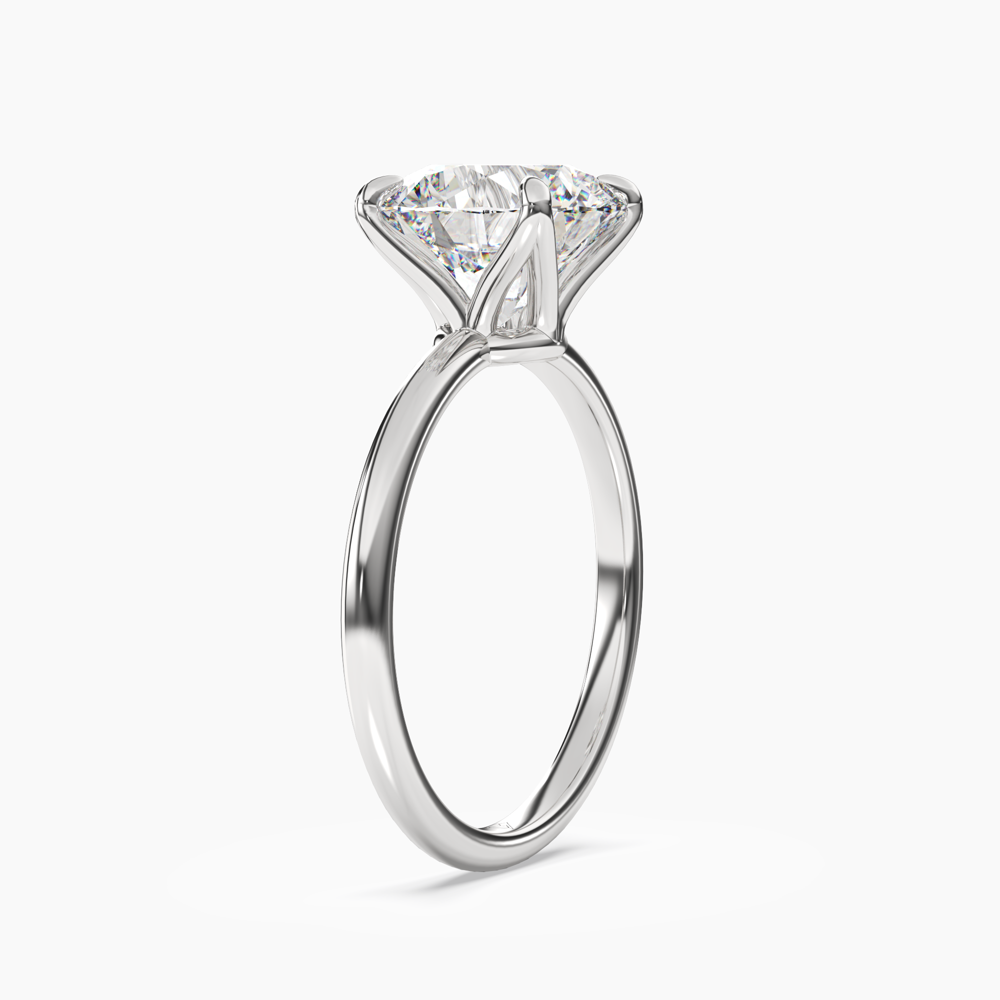 Brielle Round Solitaire 1 Carat Lab Grown Diamond Engagement Ring in 14K Rose Gold