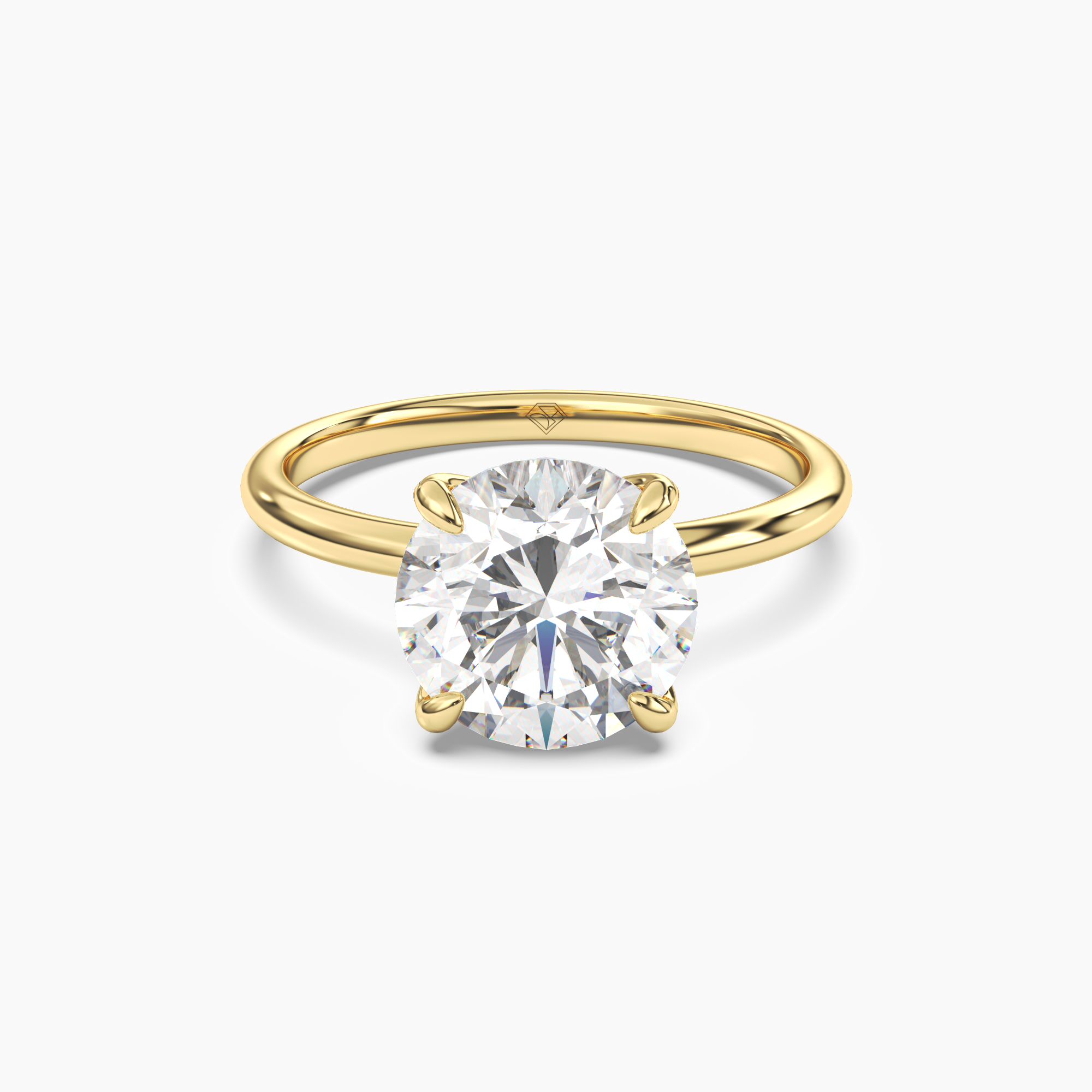 Brielle Round Solitaire 2 Carat Lab Grown Diamond Engagement Ring in 14K Rose Gold
