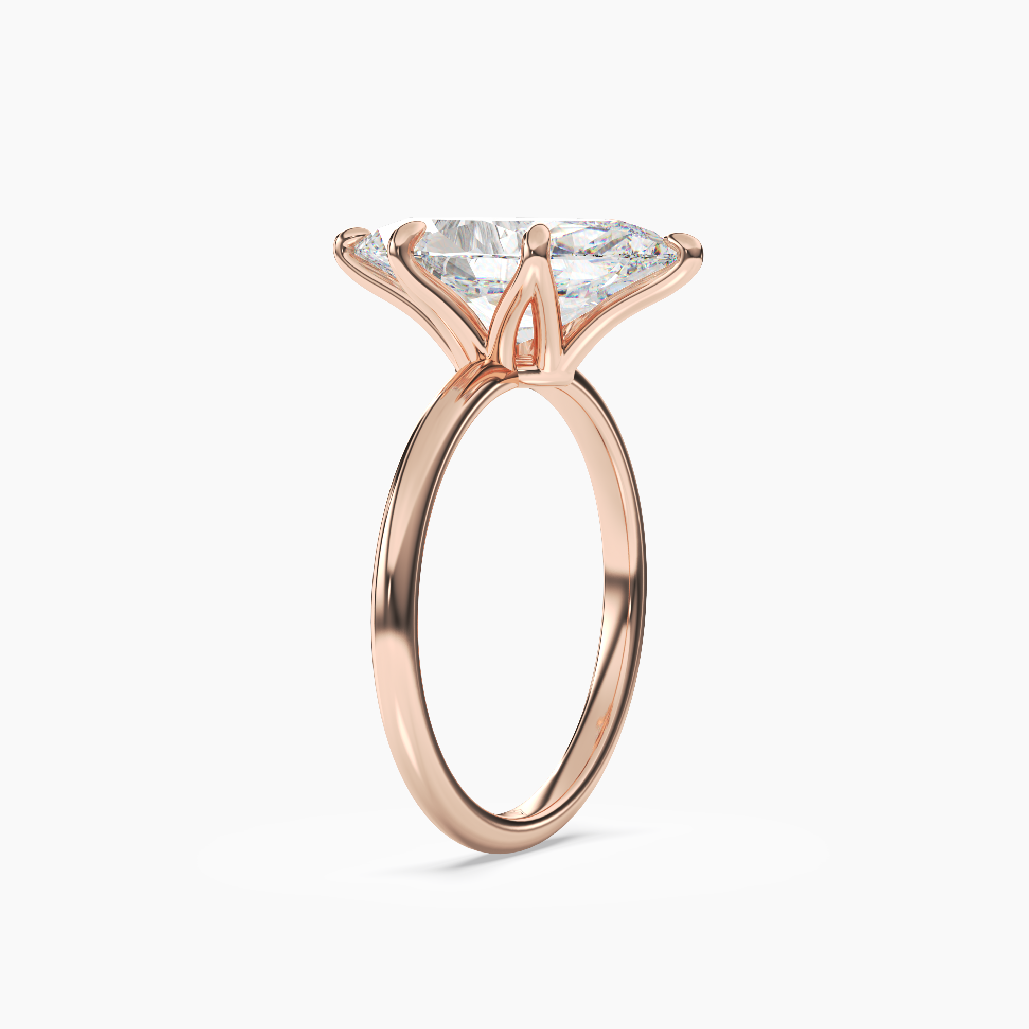Eden Marquise Solitaire Diamond Ring Setting in 18K White Gold
