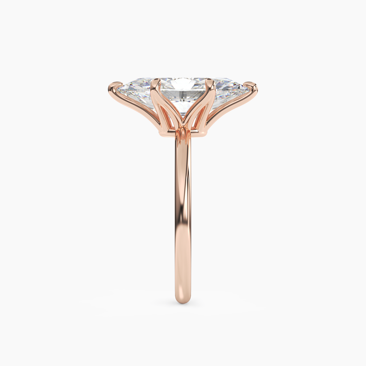 Eden Marquise Solitaire 2 Carat Lab Grown Diamond Engagement Ring in 18K Yellow Gold