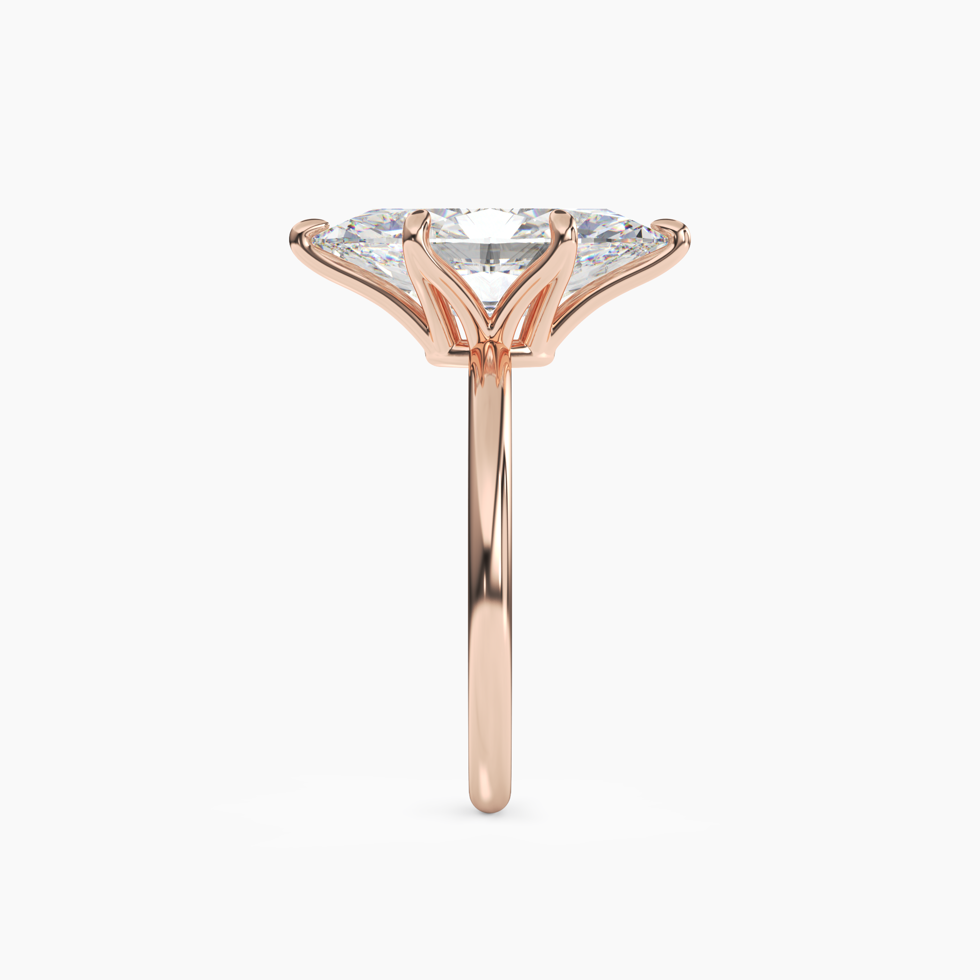 Eden Marquise Solitaire 2.5 Carat Lab Grown Diamond Engagement Ring in 18K Rose Gold