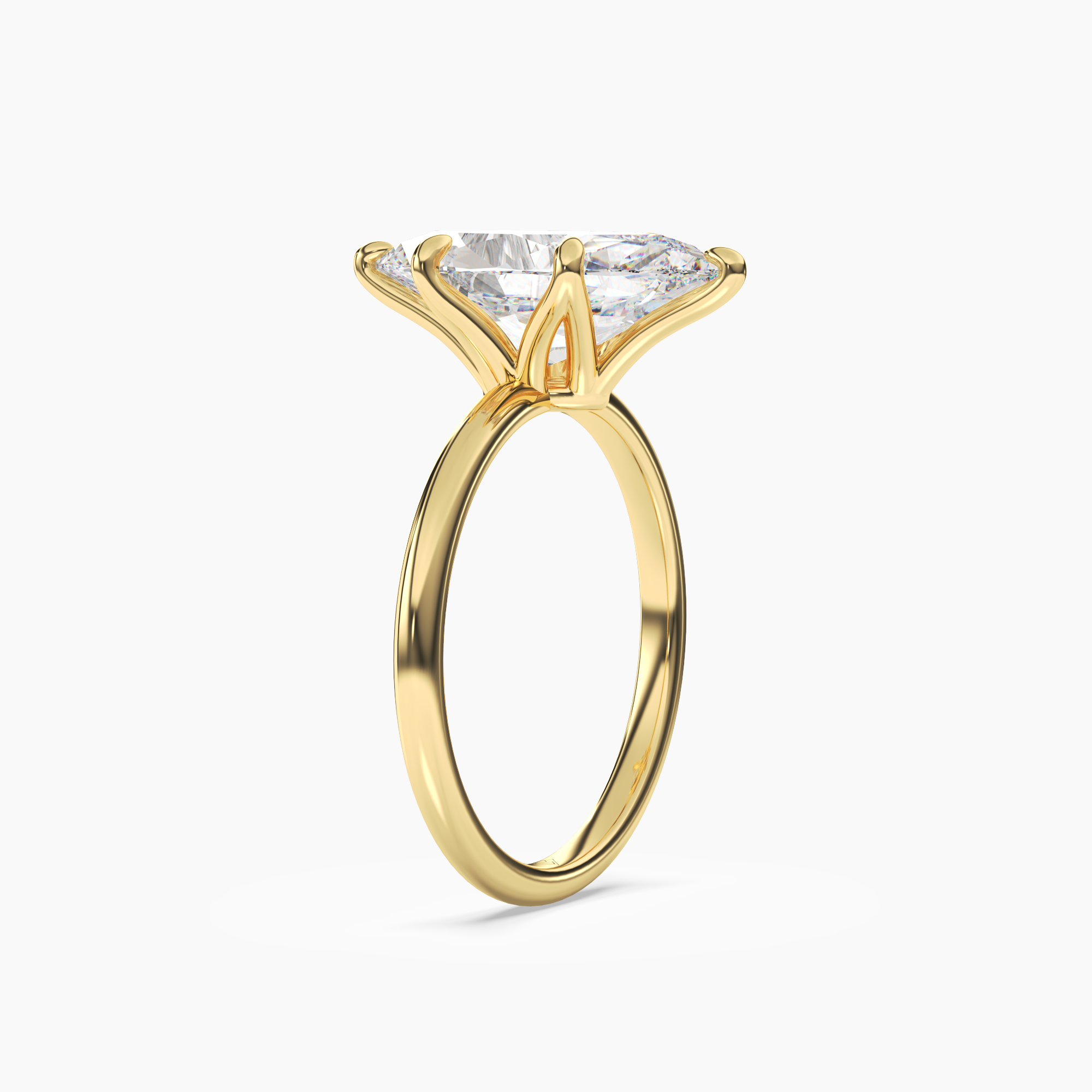 Eden Marquise Solitaire 2 Carat Lab Grown Diamond Engagement Ring in 14K White Gold