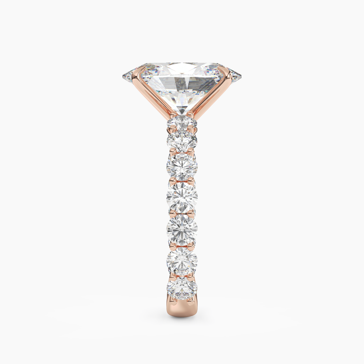 Blossom Oval 1.5 Carat Lab Grown Diamond Engagement Ring in 14K Yellow Gold