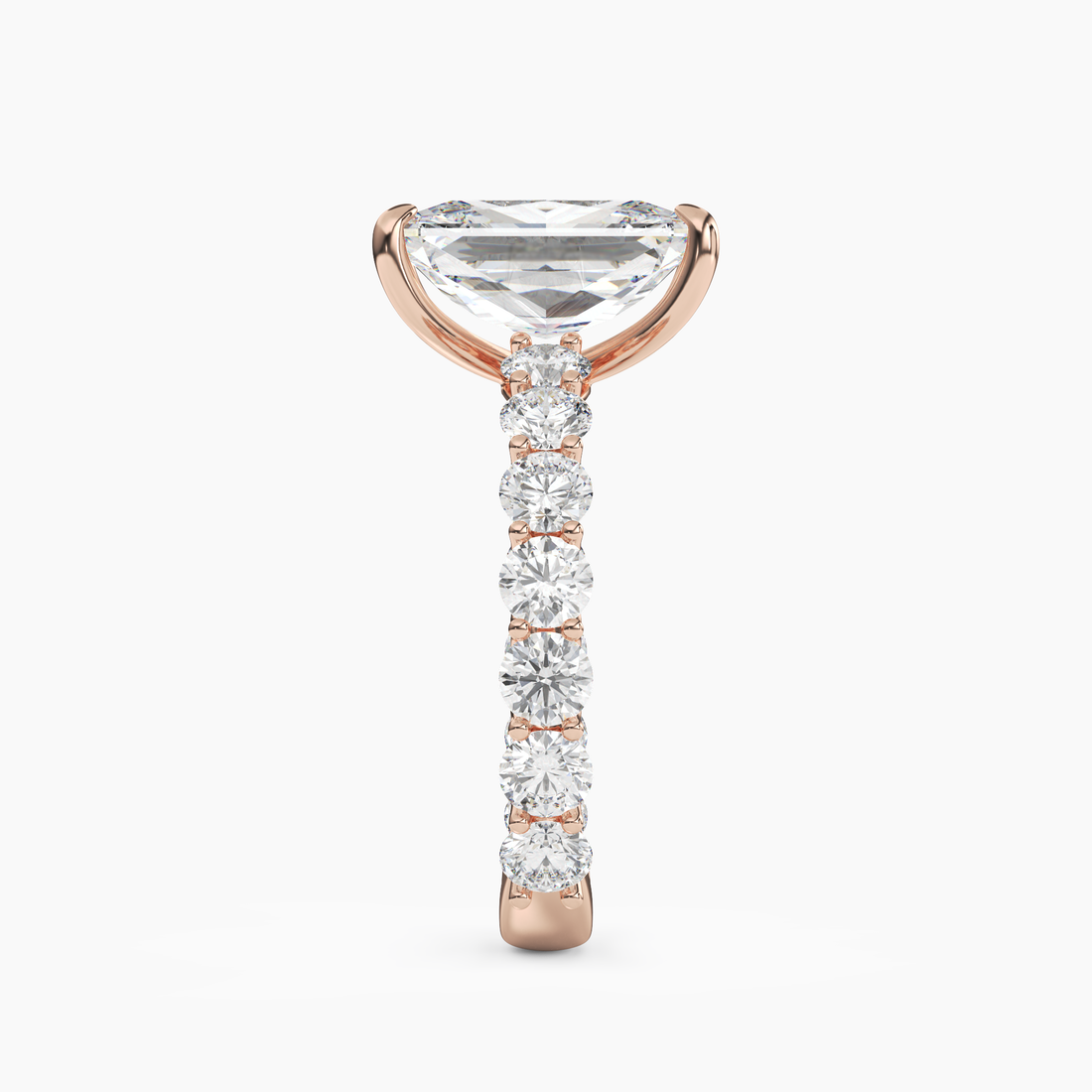 Blossom Radiant 2 Carat Lab Grown Diamond Engagement Ring in 18K Yellow Gold
