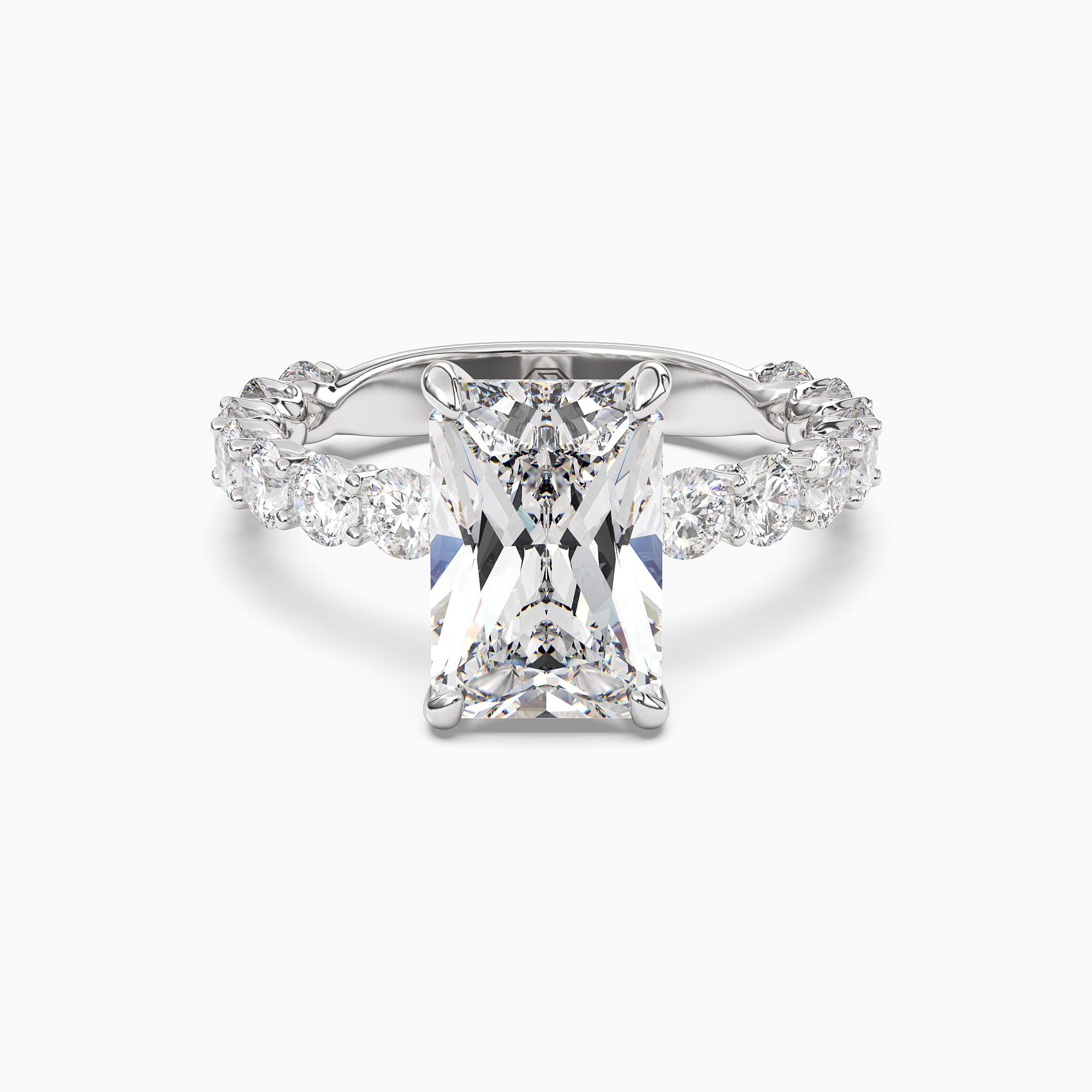 Blossom Radiant 2 Carat Lab Grown Diamond Engagement Ring in 14K Yellow Gold