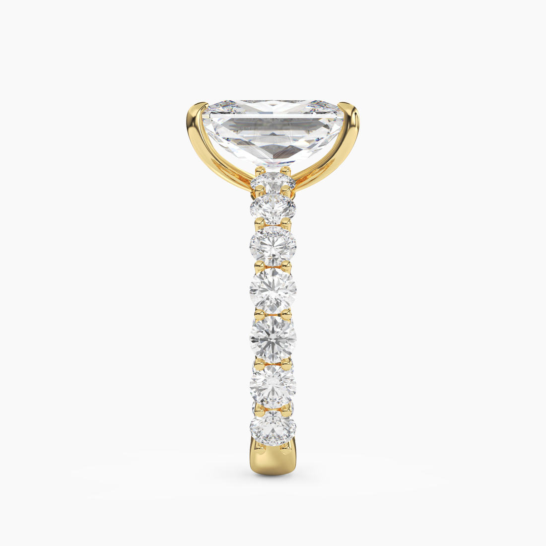 Blossom Radiant 1 Carat Lab Grown Diamond Engagement Ring in 14K White Gold