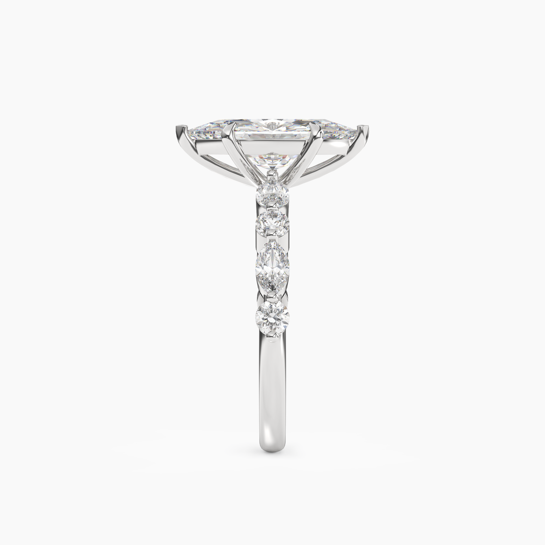 Aster Marquise Hidden Halo 1.5 Carat Lab Grown Diamond Engagement Ring in 14K Rose Gold