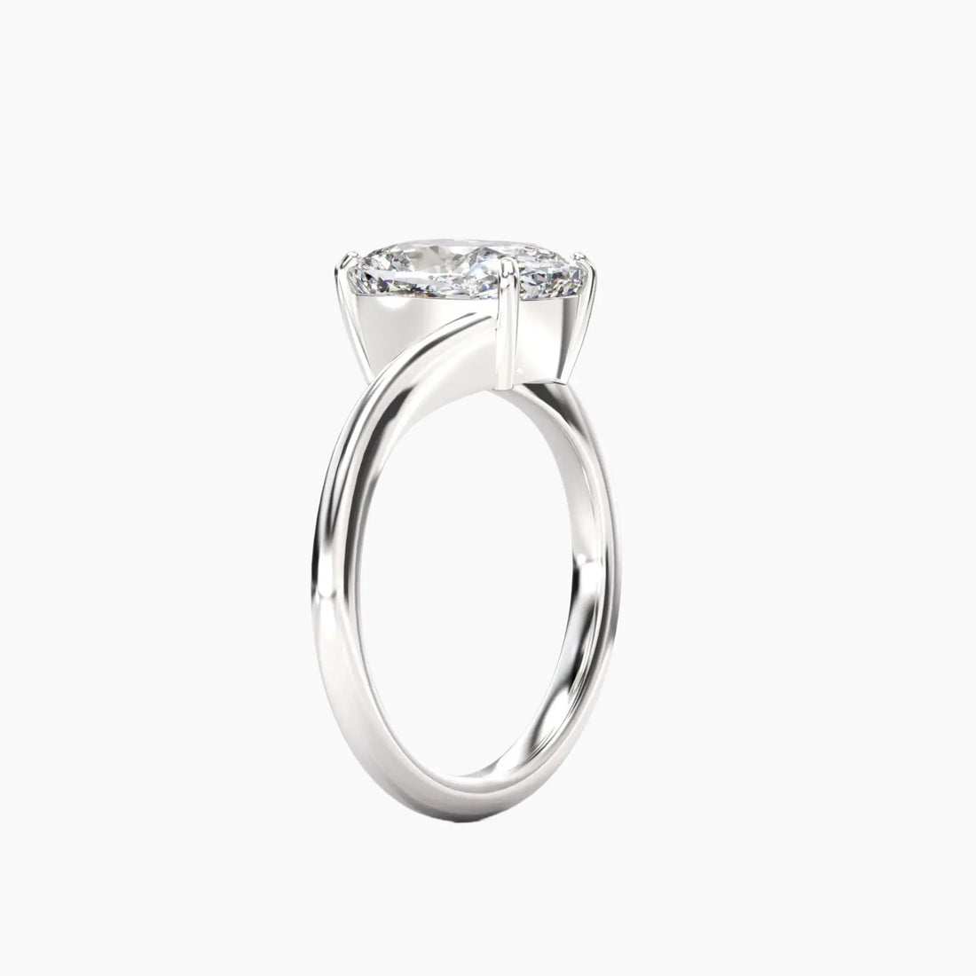 Whisper Cushion Unique 1.5 Carat Lab Grown Diamond Engagement Ring in 14K Yellow Gold